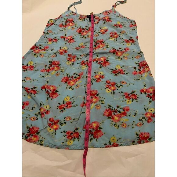 Wet Seal light blue floral mini dress with pink accent flowers - Picture 4 of 5